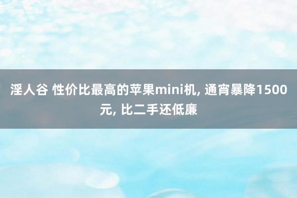 淫人谷 性价比最高的苹果mini机， 通宵暴降1500元， 比二手还低廉