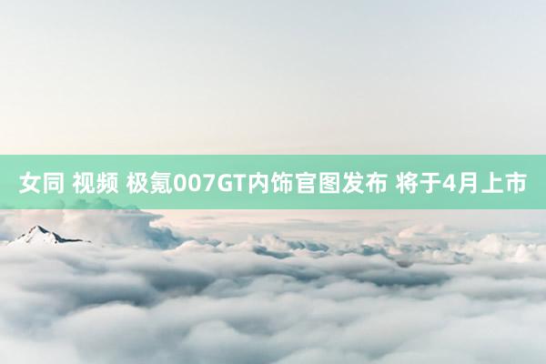 女同 视频 极氪007GT内饰官图发布 将于4月上市